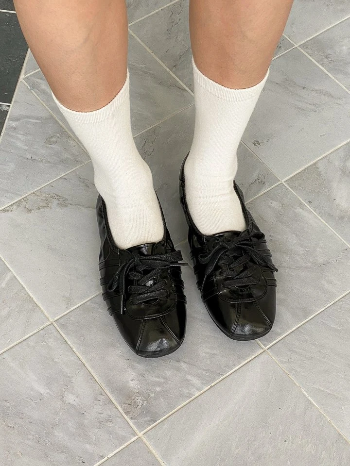 Vade - Korean Women Fashion - #momslook - Round Puffy Ballet Sneakers - 7