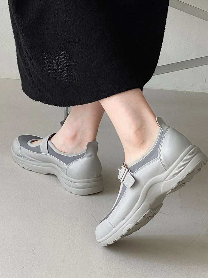 Vade - Korean Women Fashion - #momslook - Height Mary Jane Sneakers - 4