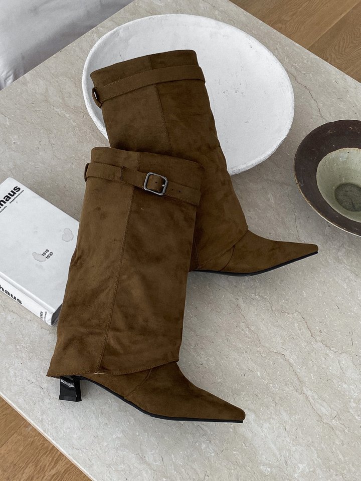 Vade - Korean Women Fashion - #momslook - Mid Half Boots - 3