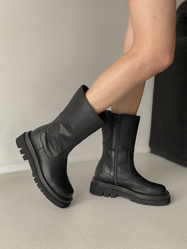 Vade - Korean Women Fashion - #momslook - Half Mid Boots - 11