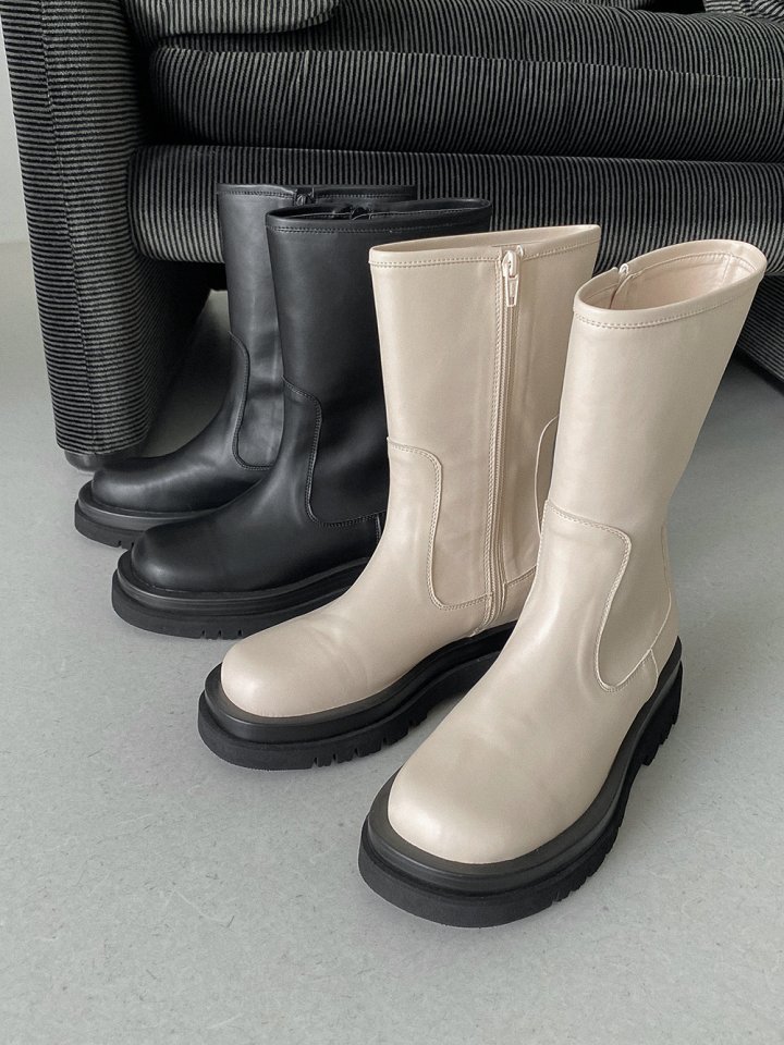 Vade - Korean Women Fashion - #momslook - Half Mid Boots - 5