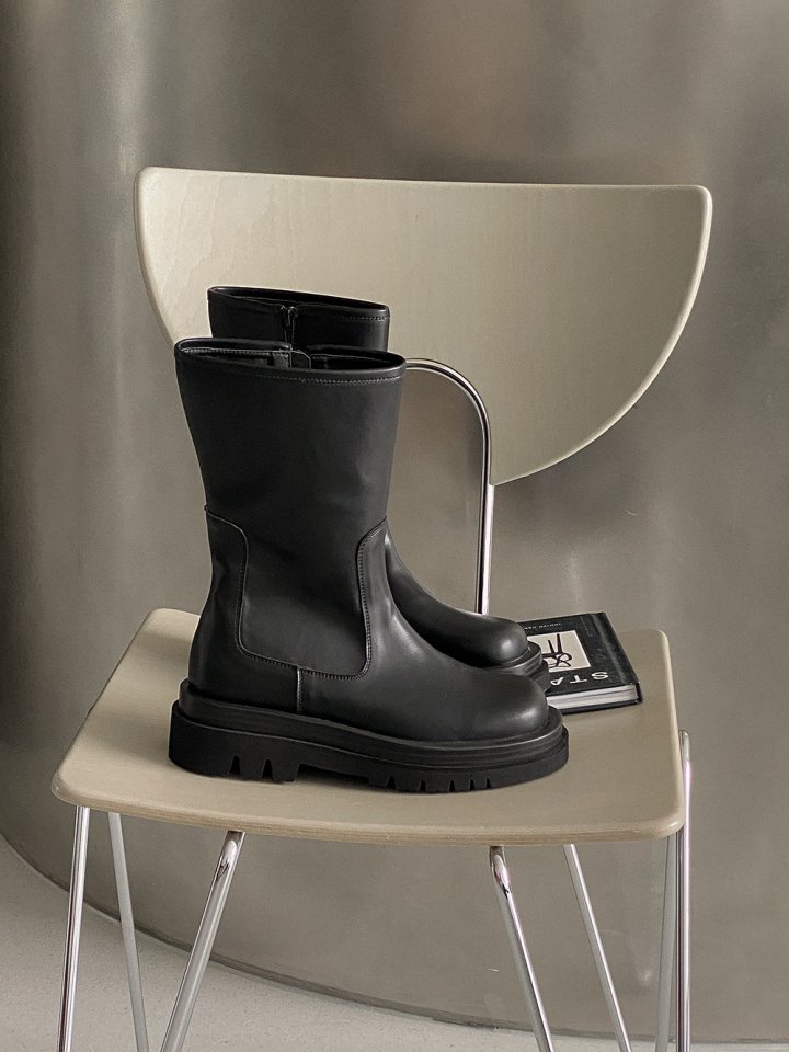 Vade - Korean Women Fashion - #momslook - Half Mid Boots - 9