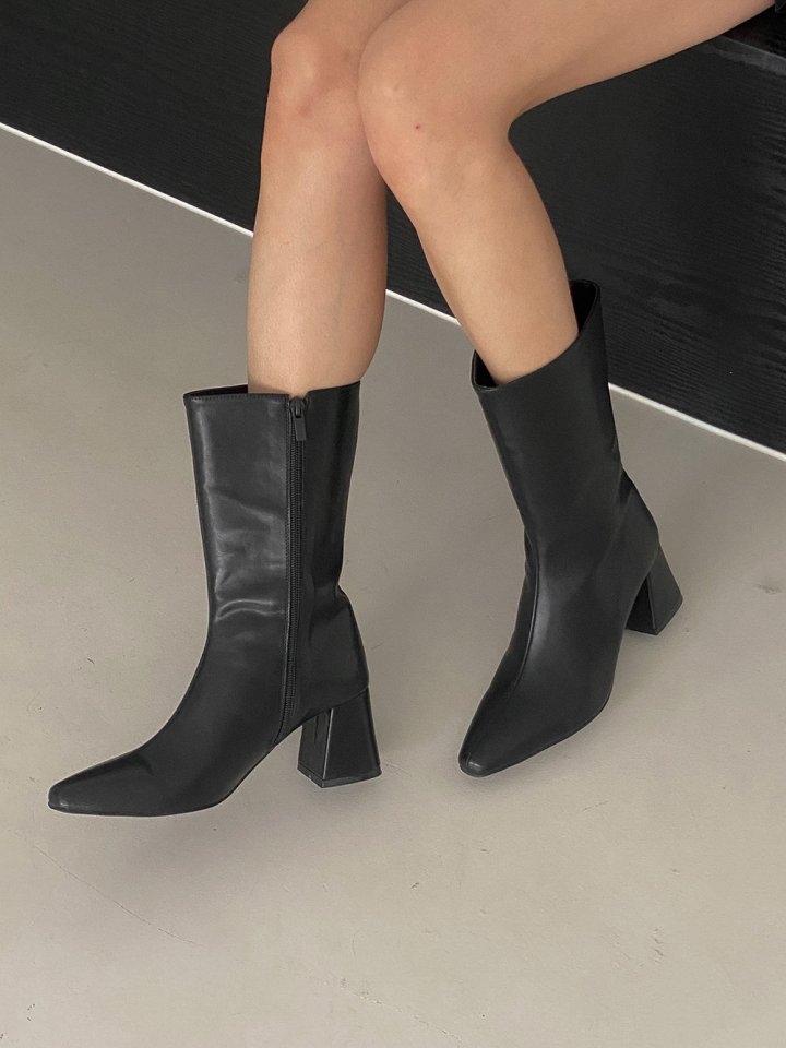 Vade - Korean Women Fashion - #momslook - Mid Half Boots - 9
