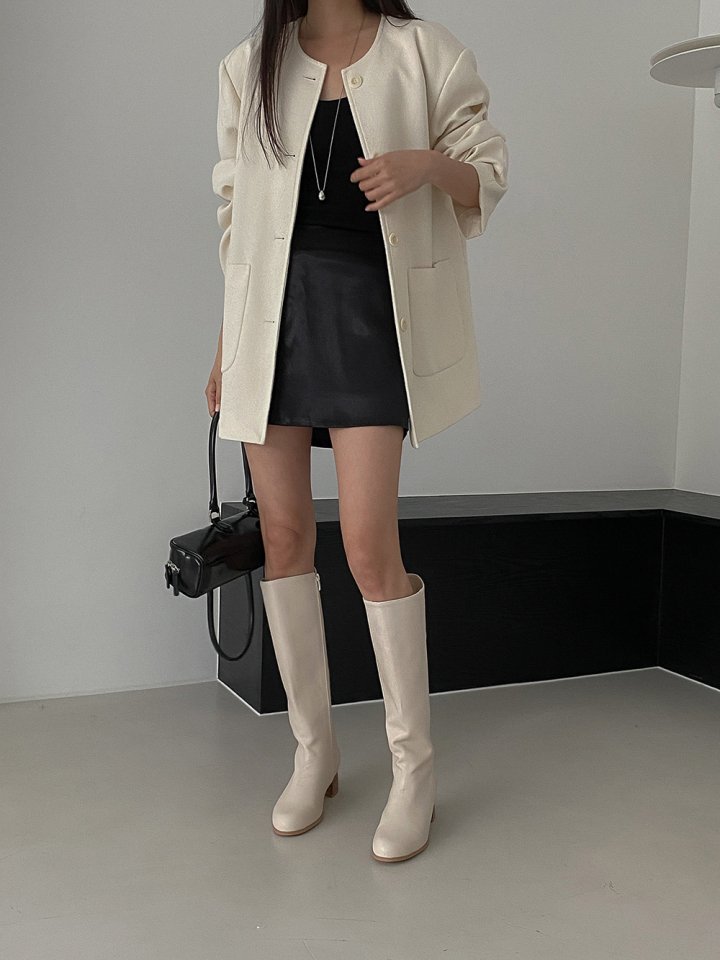 Vade - Korean Women Fashion - #momslook - Zipper Half Long Boots - 11