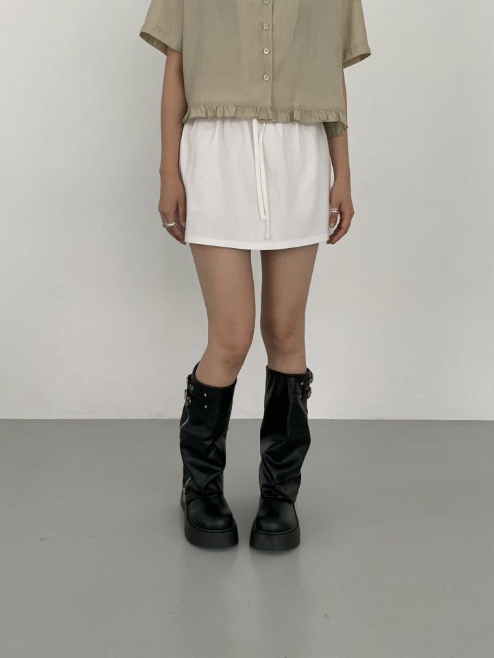 Vade - Korean Women Fashion - #momslook - Black Round Buckle Boots - 3