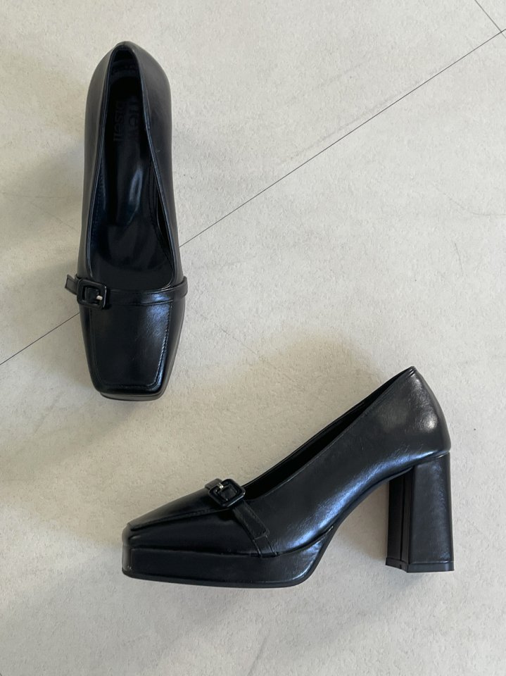 Vade - Korean Women Fashion - #momslook - Square Pumps Heels - 2