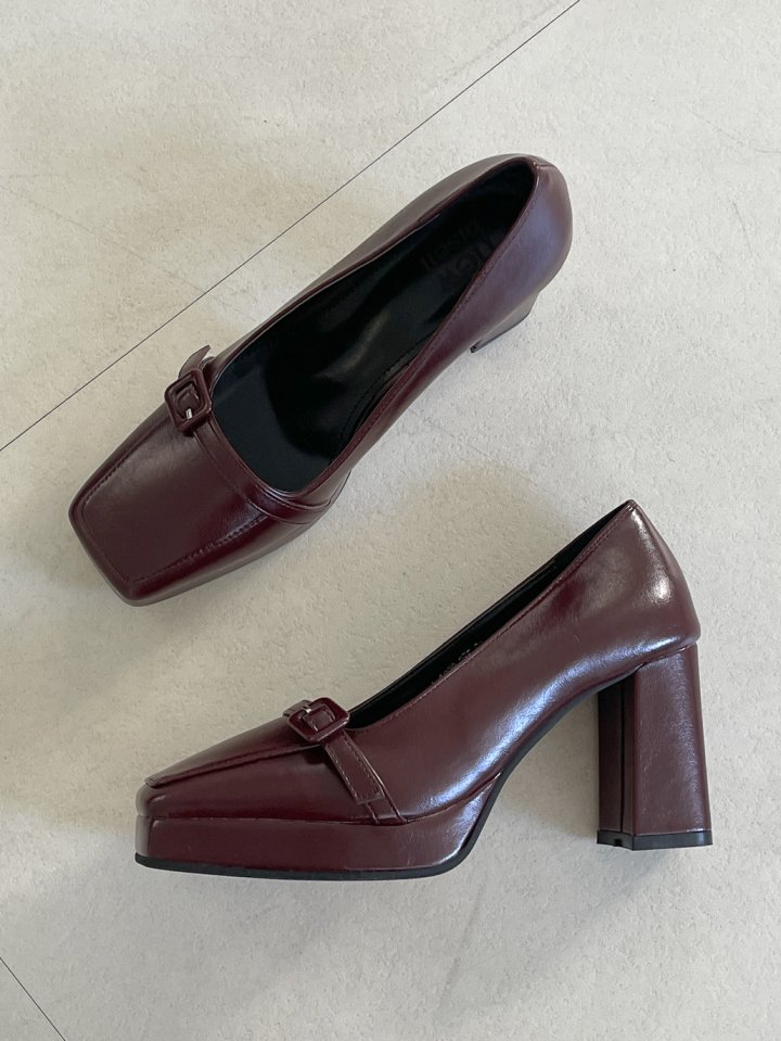 Vade - Korean Women Fashion - #momslook - Square Pumps Heels - 3