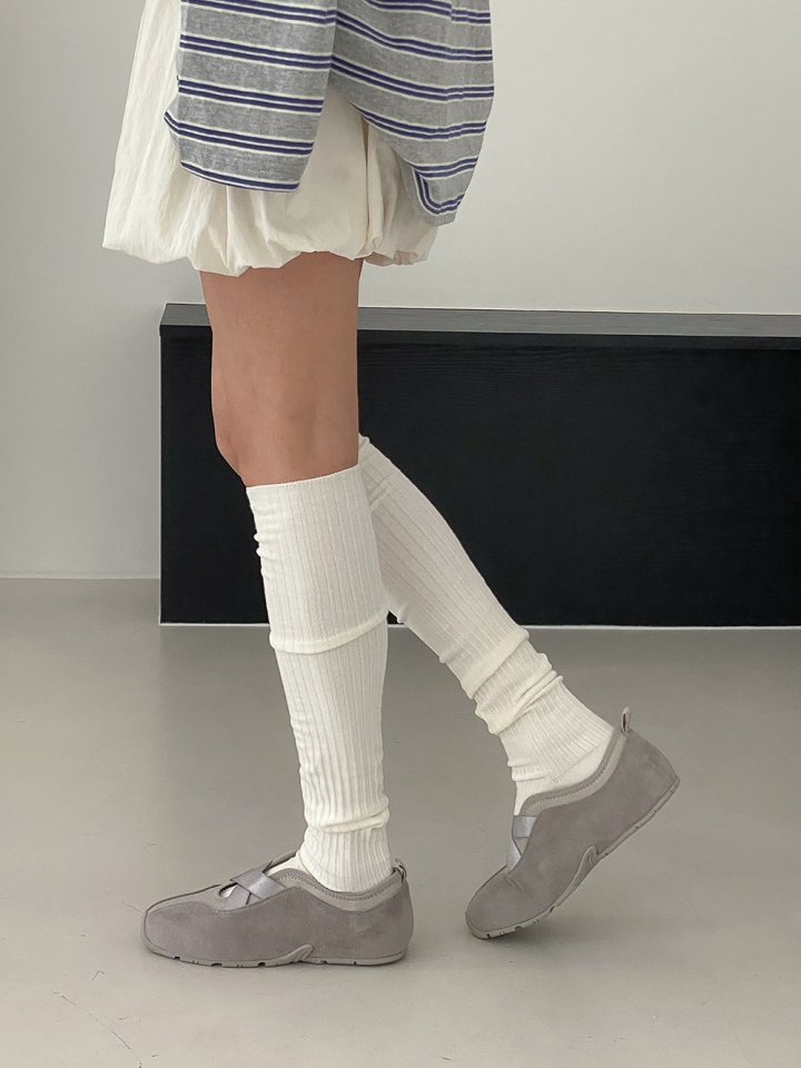 Vade - Korean Women Fashion - #momslook - Banding Sneaker Round Flats - 11
