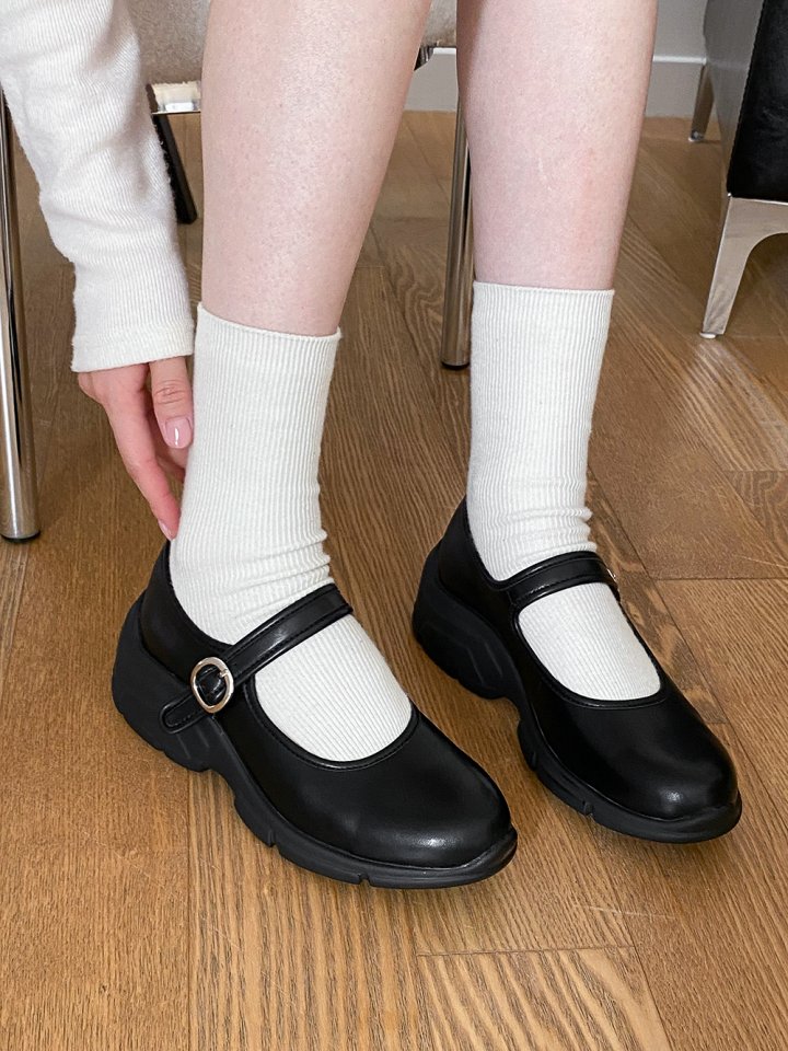 Vade - Korean Women Fashion - #momslook - Mary Jane Pumps Flat Sneakers - 2