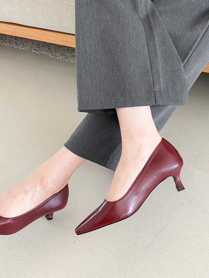 Vade - Korean Women Fashion - #momslook - Low Heel Square Heels - 12