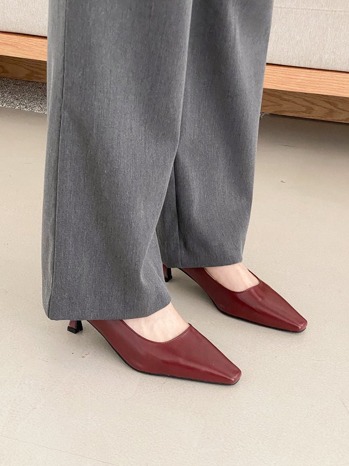 Vade - Korean Women Fashion - #momslook - Low Heel Square Heels - 8