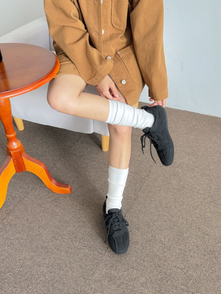 Vade - Korean Women Fashion - #momslook - Slim Combo Sneakers - 5