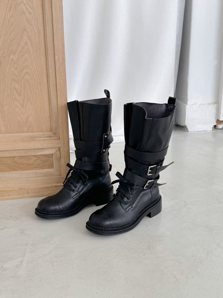 Vade - Korean Women Fashion - #momslook - Rider Biker Boots - 10