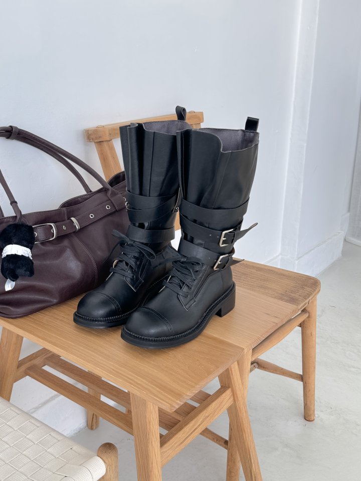 Vade - Korean Women Fashion - #momslook - Rider Biker Boots - 12