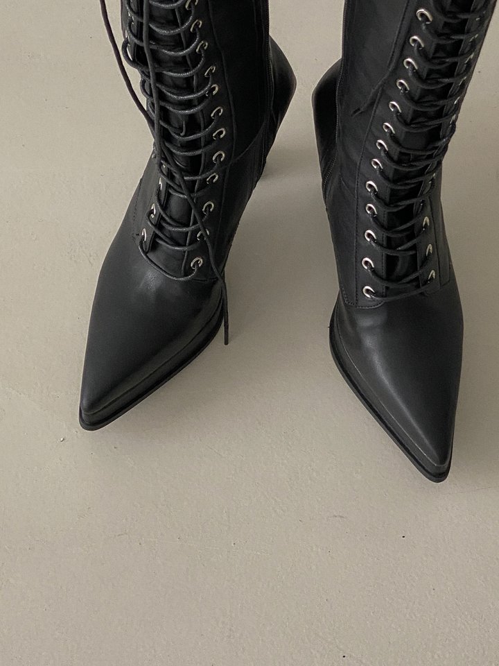 Vade - Korean Women Fashion - #momslook - Long Stiletto High Heel Walker Boots - 12
