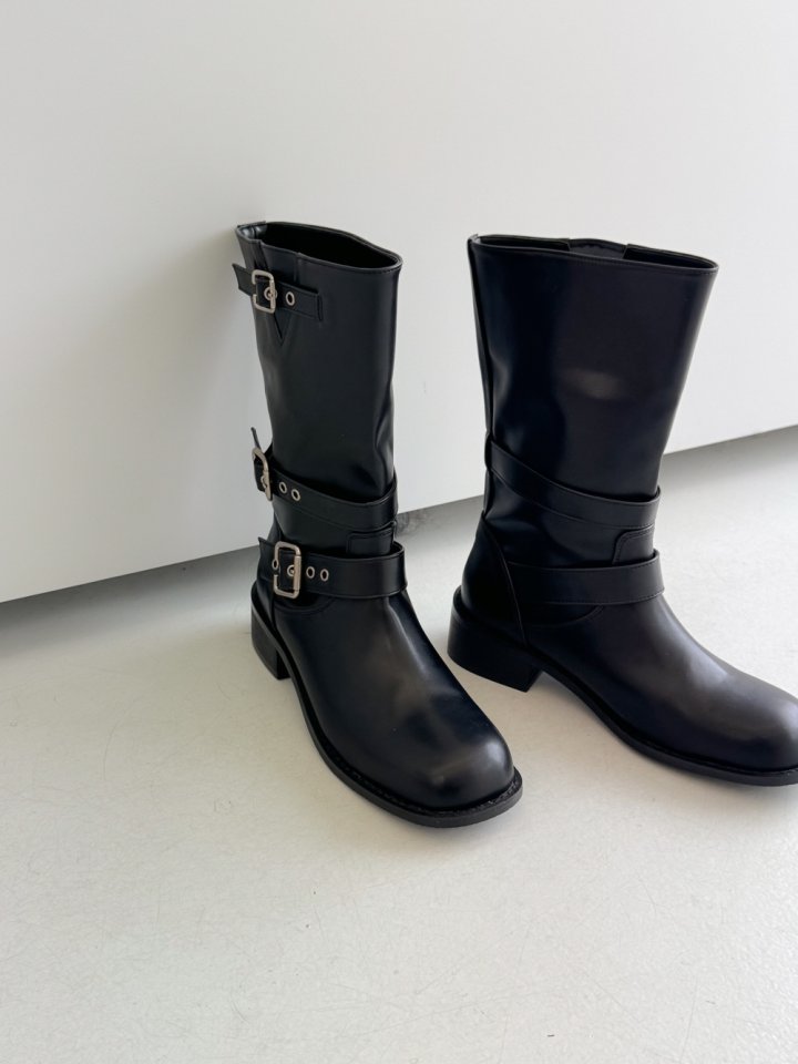 Vade - Korean Women Fashion - #womensfashion - Half Buckle Boots - 4