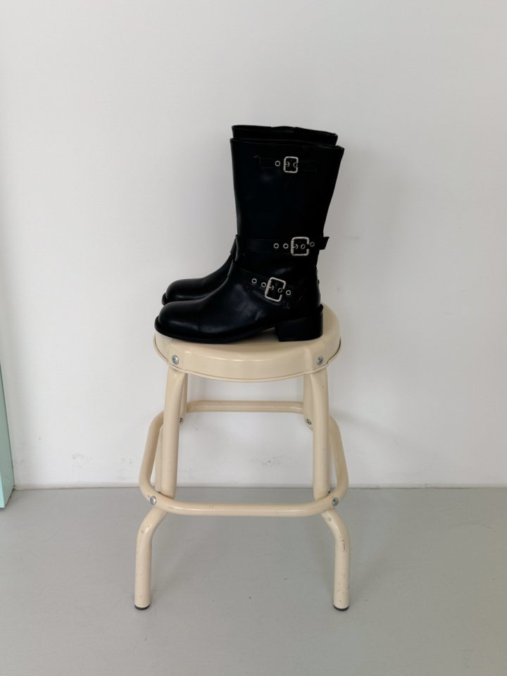 Vade - Korean Women Fashion - #momslook - Half Buckle Boots - 6