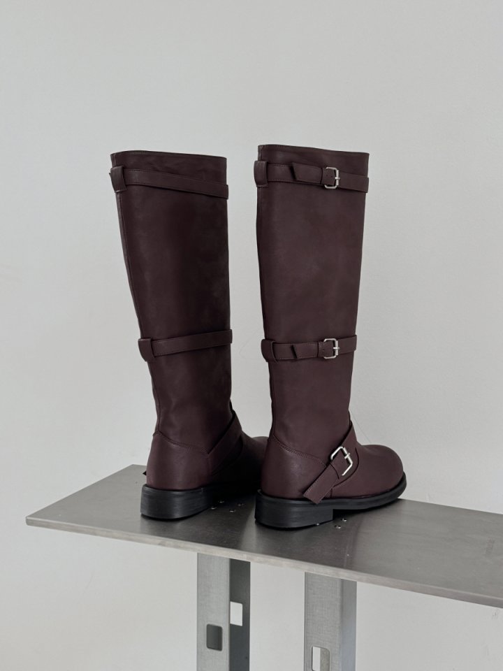 Vade - Korean Women Fashion - #momslook - Biker Half Mid Boots - 3
