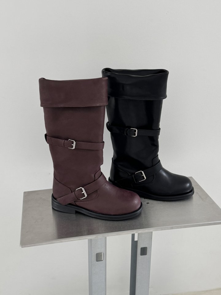 Vade - Korean Women Fashion - #momslook - Biker Half Mid Boots - 5