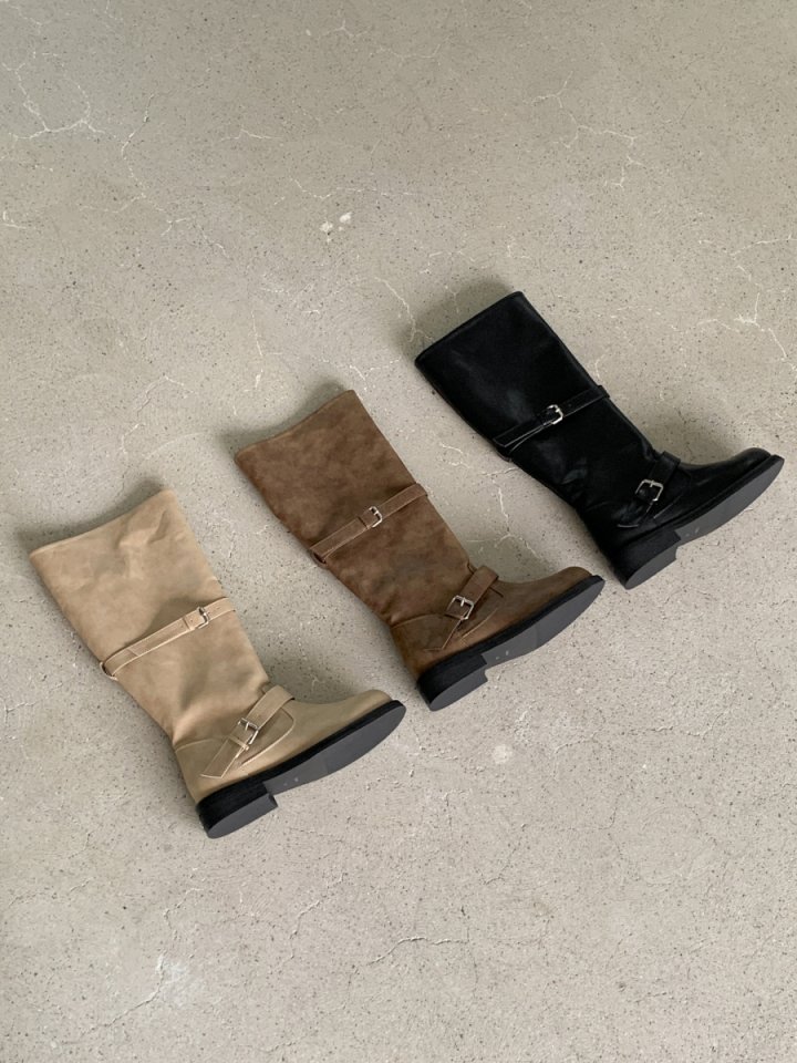 Vade - Korean Women Fashion - #momslook - Biker Rider Mid Half Boots - 6