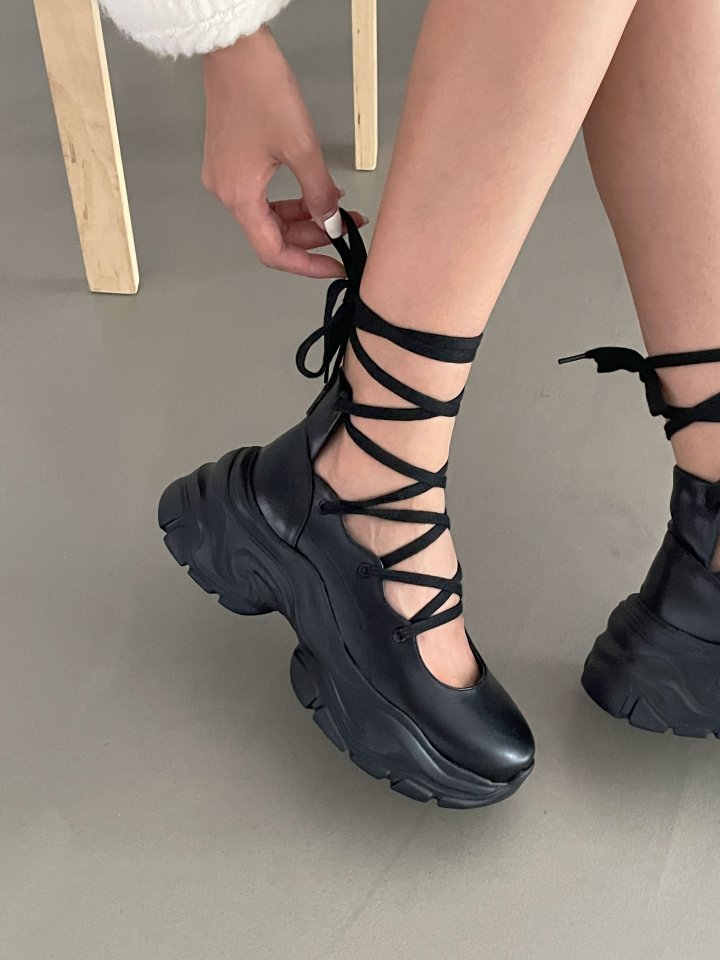 Vade - Korean Women Fashion - #momslook - Height Boost Ankle Sneaker Flats - 3