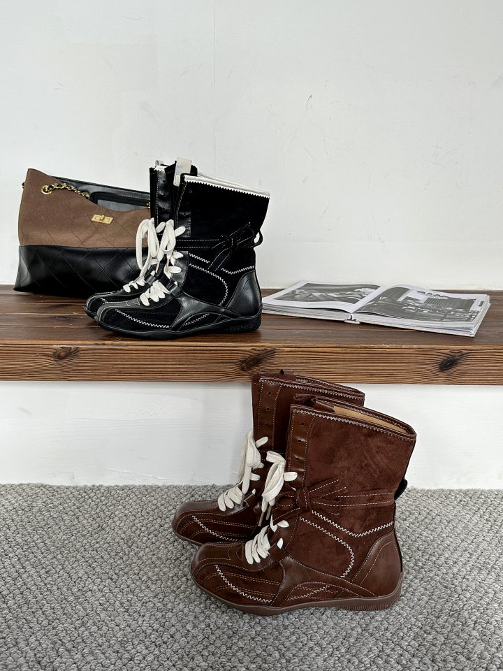 Vade - Korean Women Fashion - #momslook - High Sneaker Boots - 10
