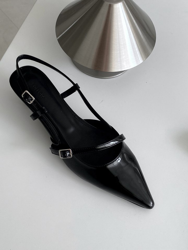 Vade - Korean Women Fashion - #momslook - Stiletto Buckle Pumps Heels - 6