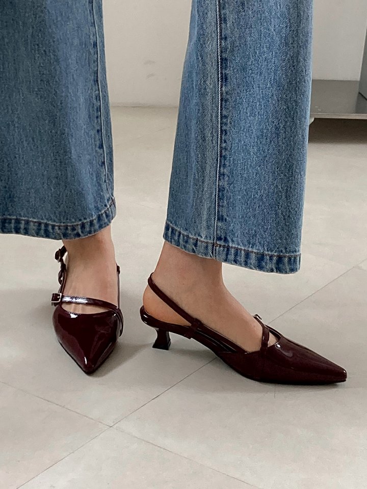 Vade - Korean Women Fashion - #momslook - Stiletto Buckle Pumps Heels - 8