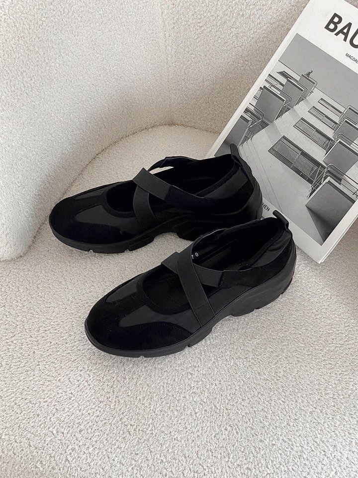 Vade - Korean Women Fashion - #momslook - Strap Banding Sneakers - 2