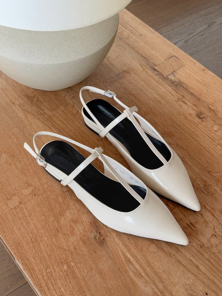 Vade - Korean Women Fashion - #womensfashion - Low Heel Stiletto Slingback Heels - 4