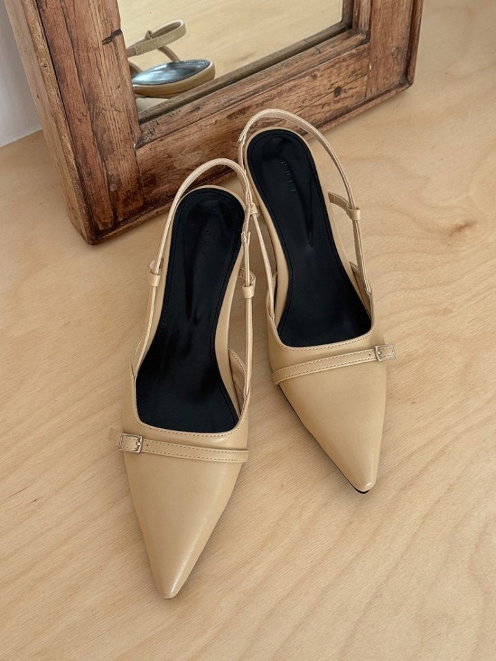 Vade - Korean Women Fashion - #momslook - Stiletto Slingback Heels - 5