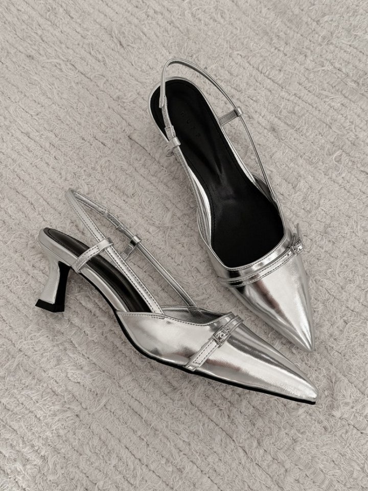 Vade - Korean Women Fashion - #momslook - Stiletto Slingback Heels - 7
