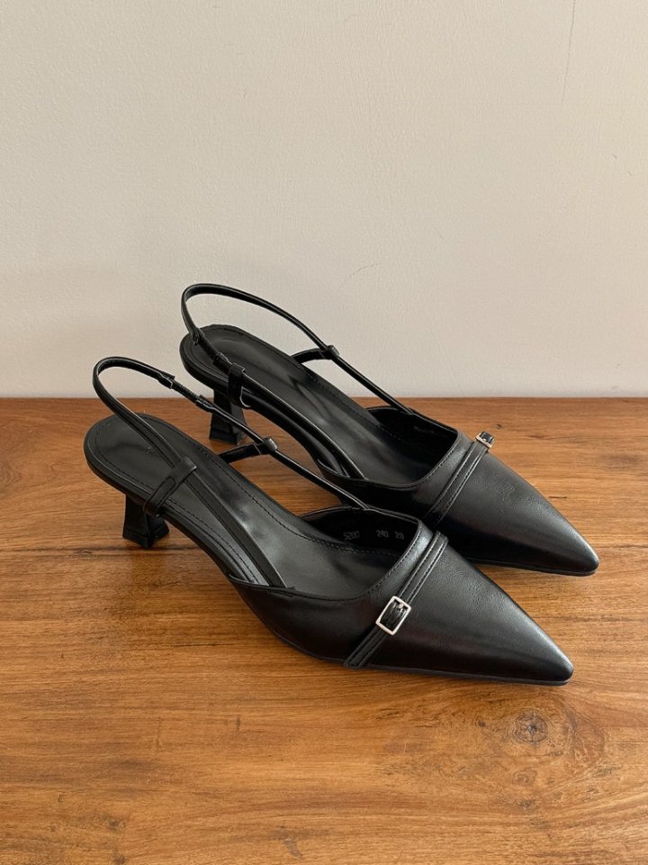 Vade - Korean Women Fashion - #momslook - Stiletto Slingback Heels - 9
