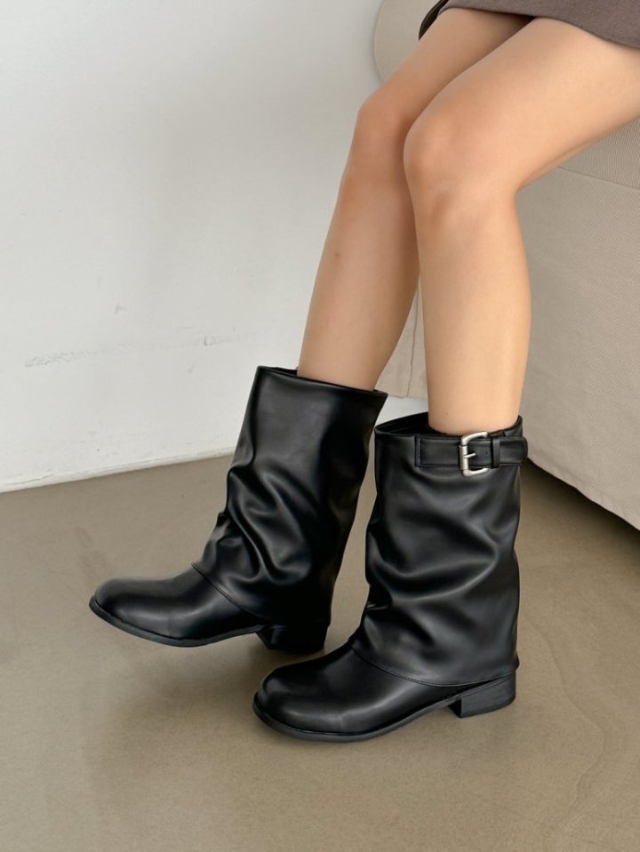 Vade - Korean Women Fashion - #momslook - Half Mid Boots - 11