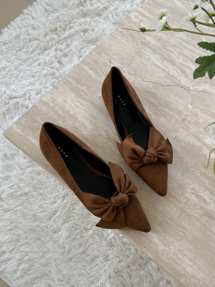 Vade - Korean Women Fashion - #momslook - Stiletto Ribbon Flats - 7