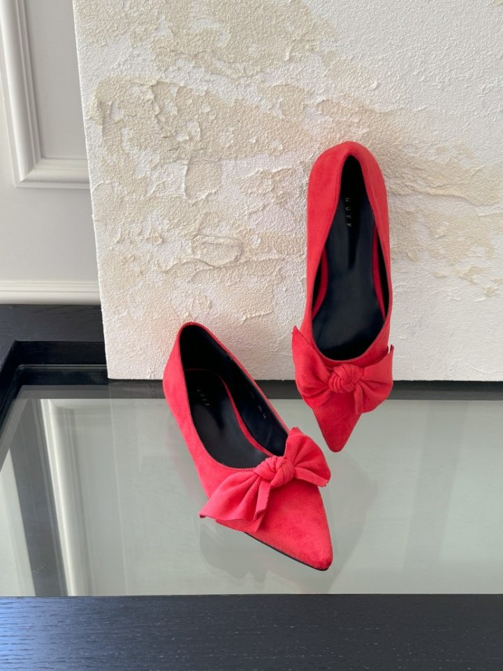 Vade - Korean Women Fashion - #momslook - Stiletto Ribbon Flats - 9
