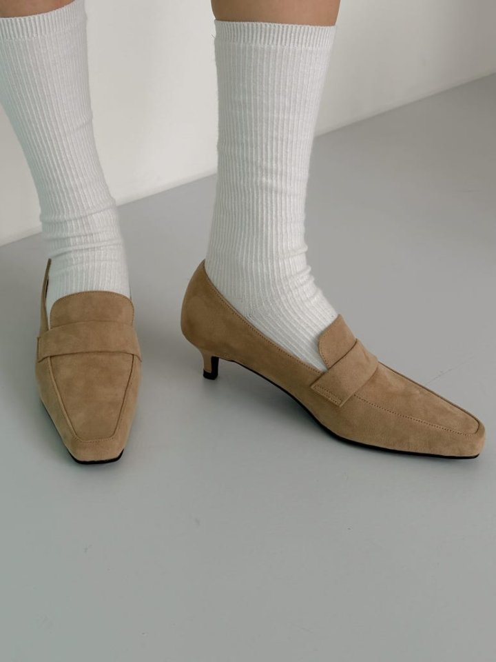 Vade - Korean Women Fashion - #momslook - Low Heel Square Loafer Heels - 3