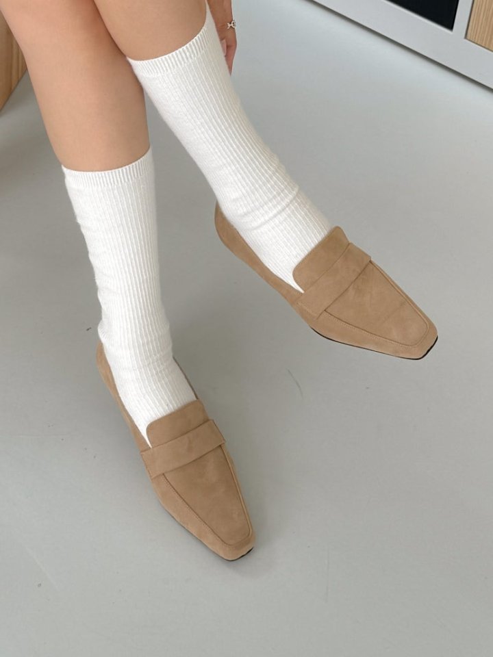 Vade - Korean Women Fashion - #momslook - Low Heel Square Loafer Heels - 4