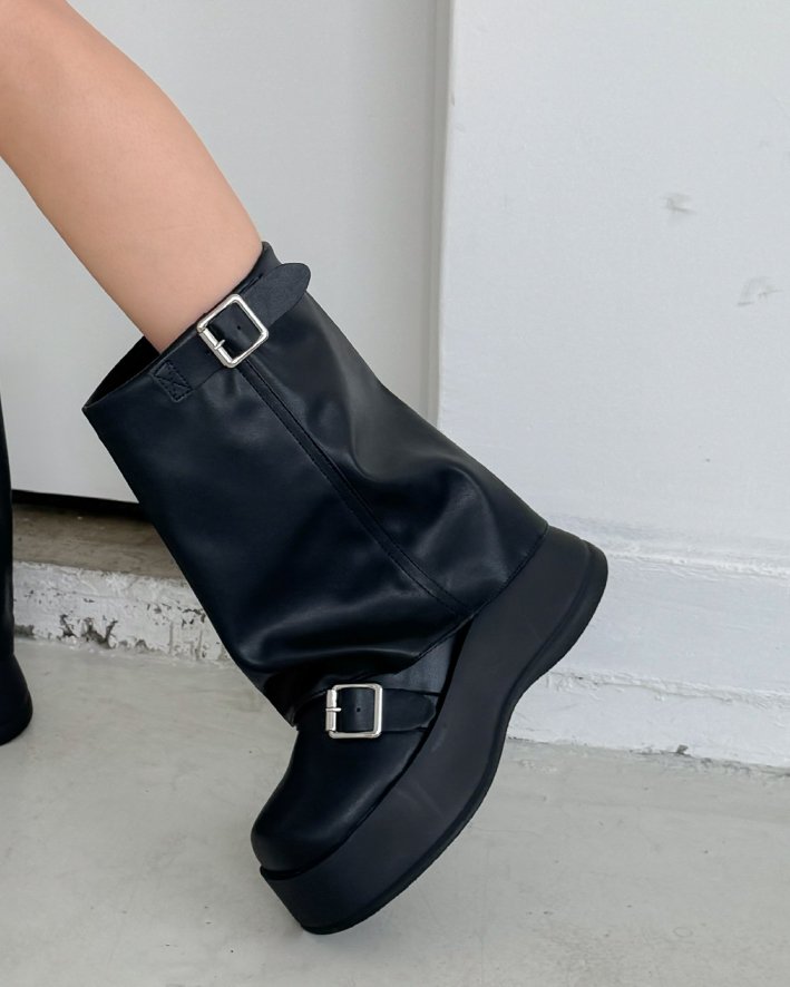 Vade - Korean Women Fashion - #momslook - Mid Half Boots