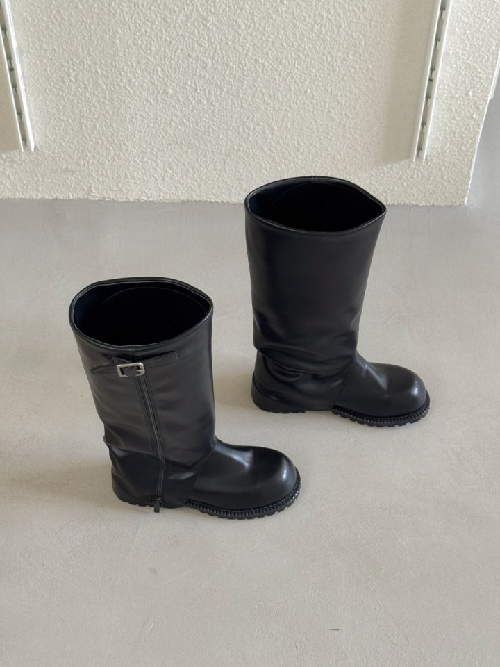 Vade - Korean Women Fashion - #momslook - Biker Rider Half Boots - 5