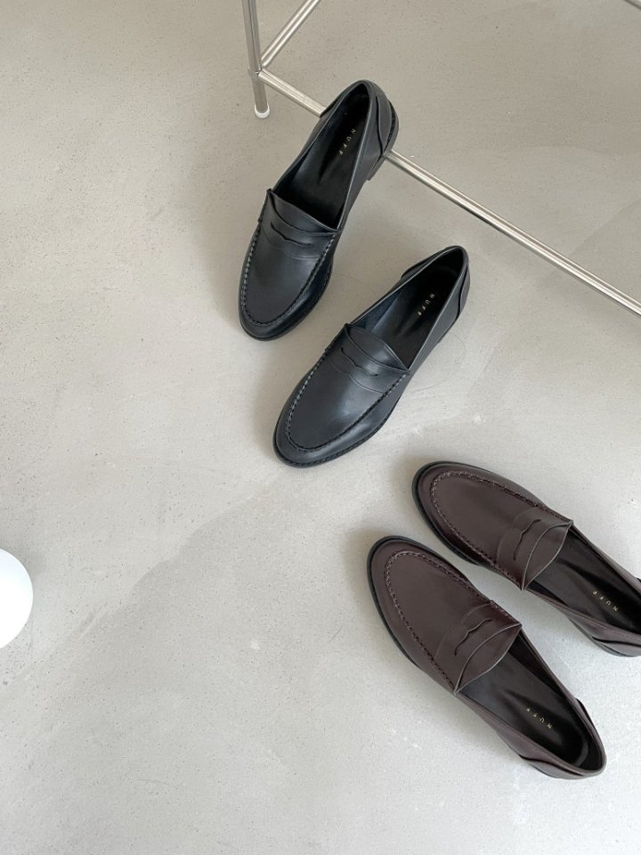 Vade - Korean Women Fashion - #momslook - PU Low Heel Loafers - 8