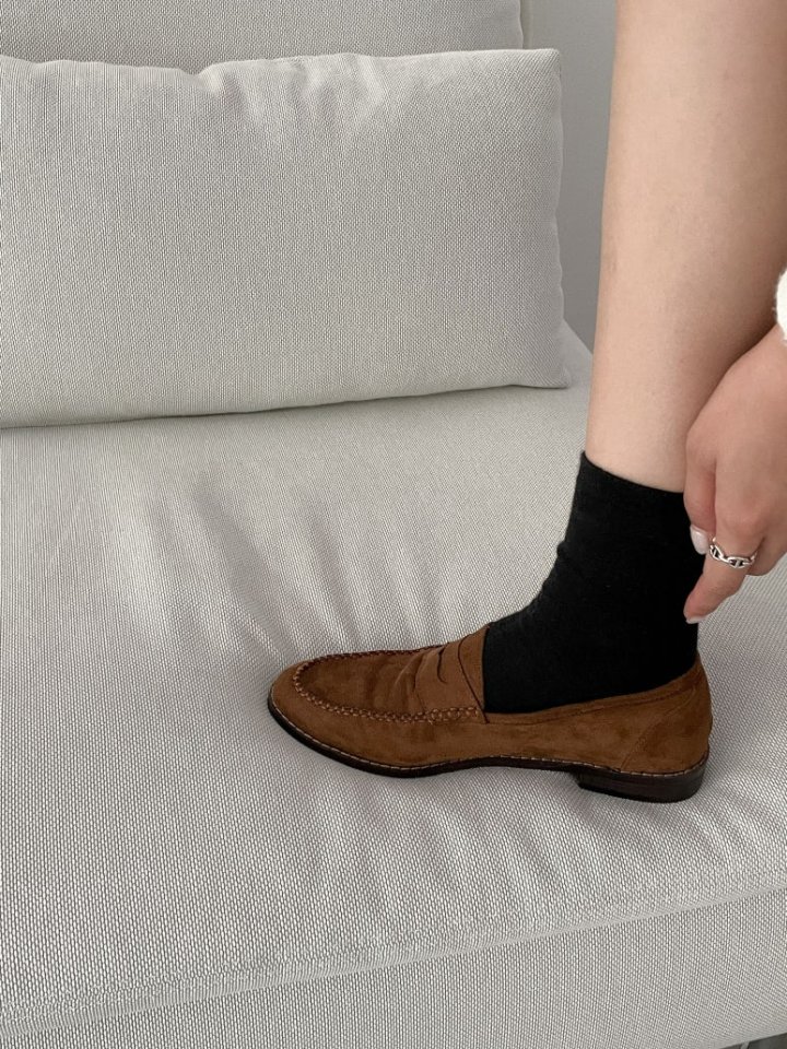 Vade - Korean Women Fashion - #momslook - PU Low Heel Loafers - 9