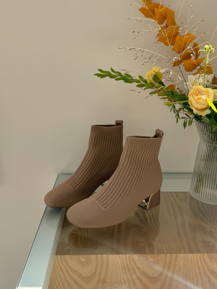 Vade - Korean Women Fashion - #womensfashion - Stretch Ankle Boots - 4