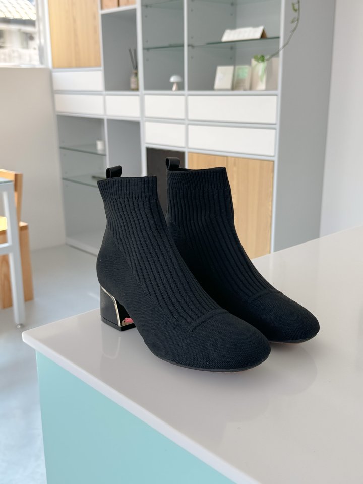 Vade - Korean Women Fashion - #momslook - Stretch Ankle Boots - 6
