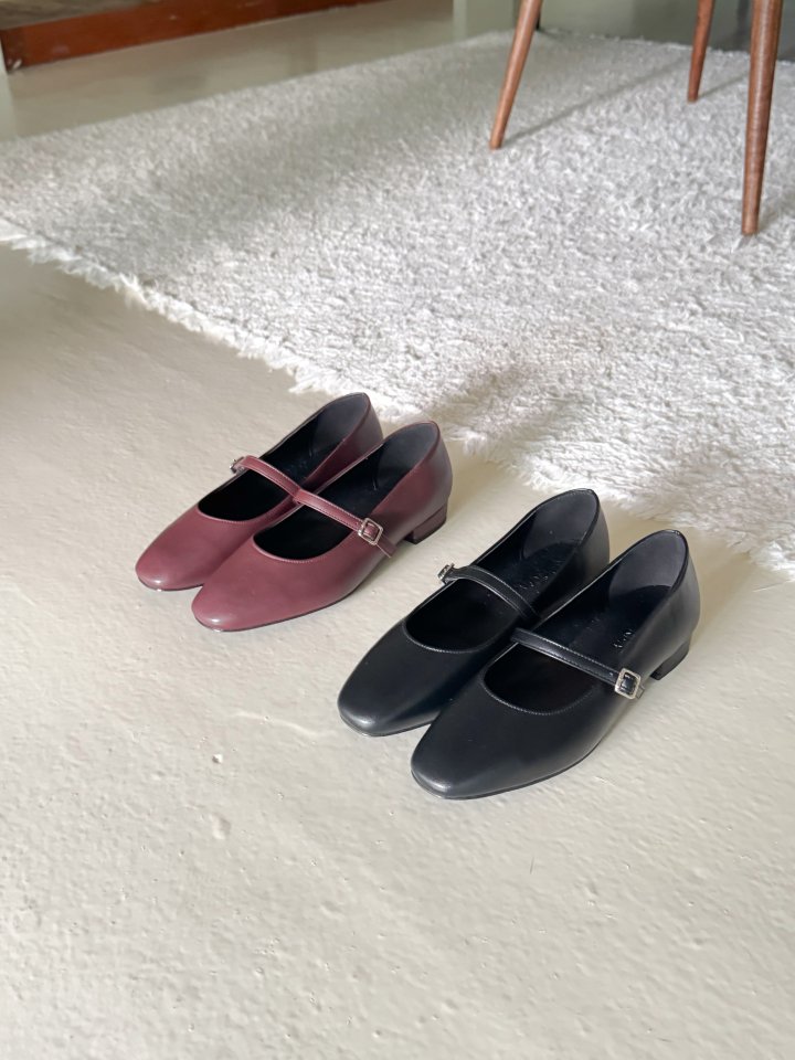 Vade - Korean Women Fashion - #momslook - Mary Jane Round Flats - 11