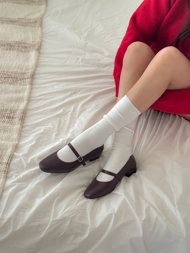 Vade - Korean Women Fashion - #momslook - Mary Jane Round Flats - 3