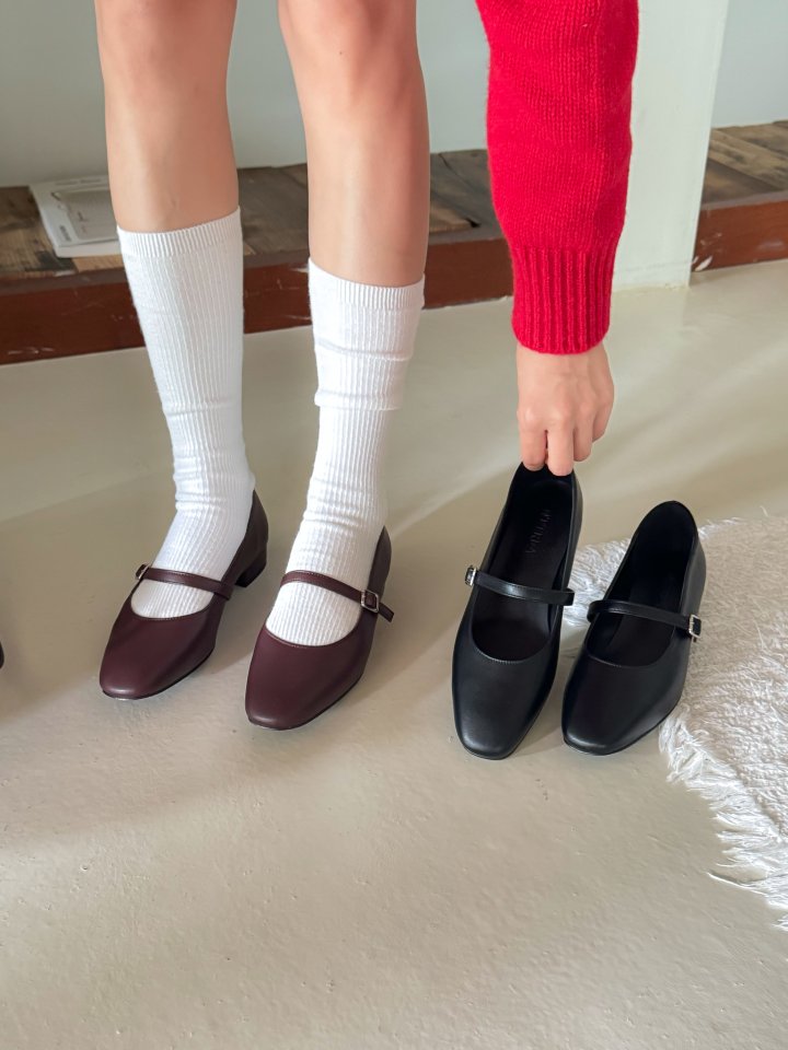 Vade - Korean Women Fashion - #momslook - Mary Jane Round Flats - 9