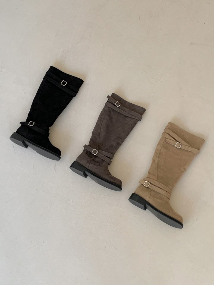 Vade - Korean Women Fashion - #momslook - Strap Middle Half Boots - 3