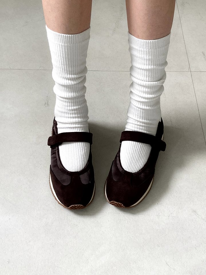 Vade - Korean Women Fashion - #momslook - Mary Jane Flat Sneakers - 5
