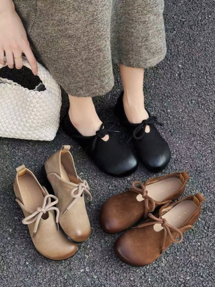Vade - Korean Women Fashion - #momslook - Round Loafers